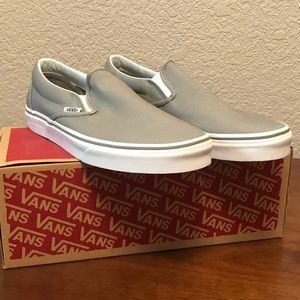 Light Grey Slip on Vans